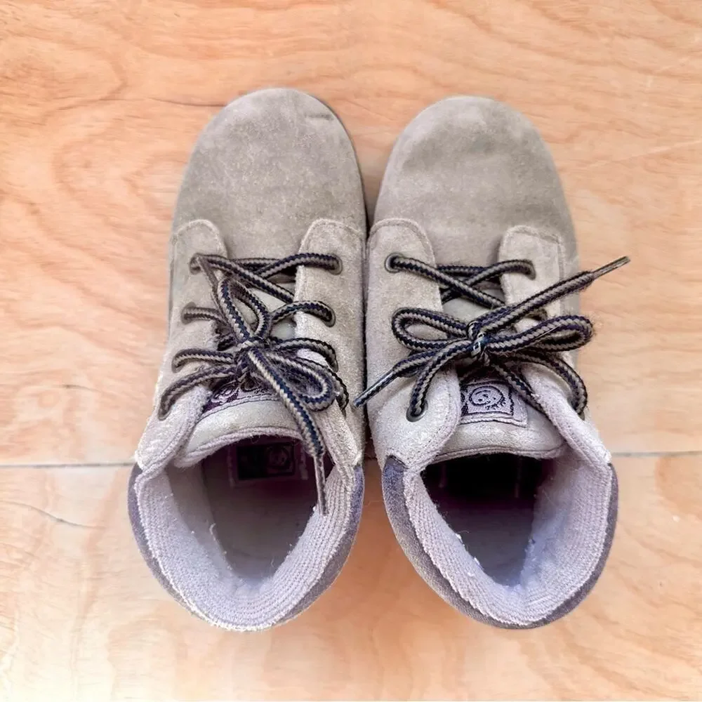 Vintage Stride Rite Leather Floral Toddler Boots Size 9.5